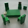 USB factory OEM gift pendrive desk and stool shaped flash memory drive