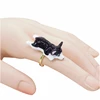 Creative personality fashion newest jewelry corig dog cat animal ring for promotion or gift