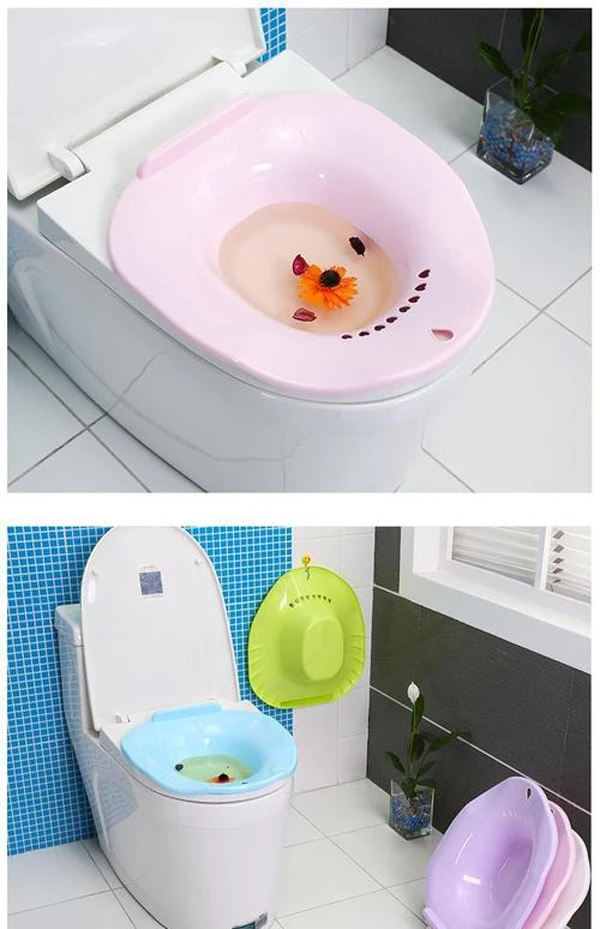 Dropshiping Home Vaginal Steam Kit Collapsible Plastic Sitz Bath Bowl