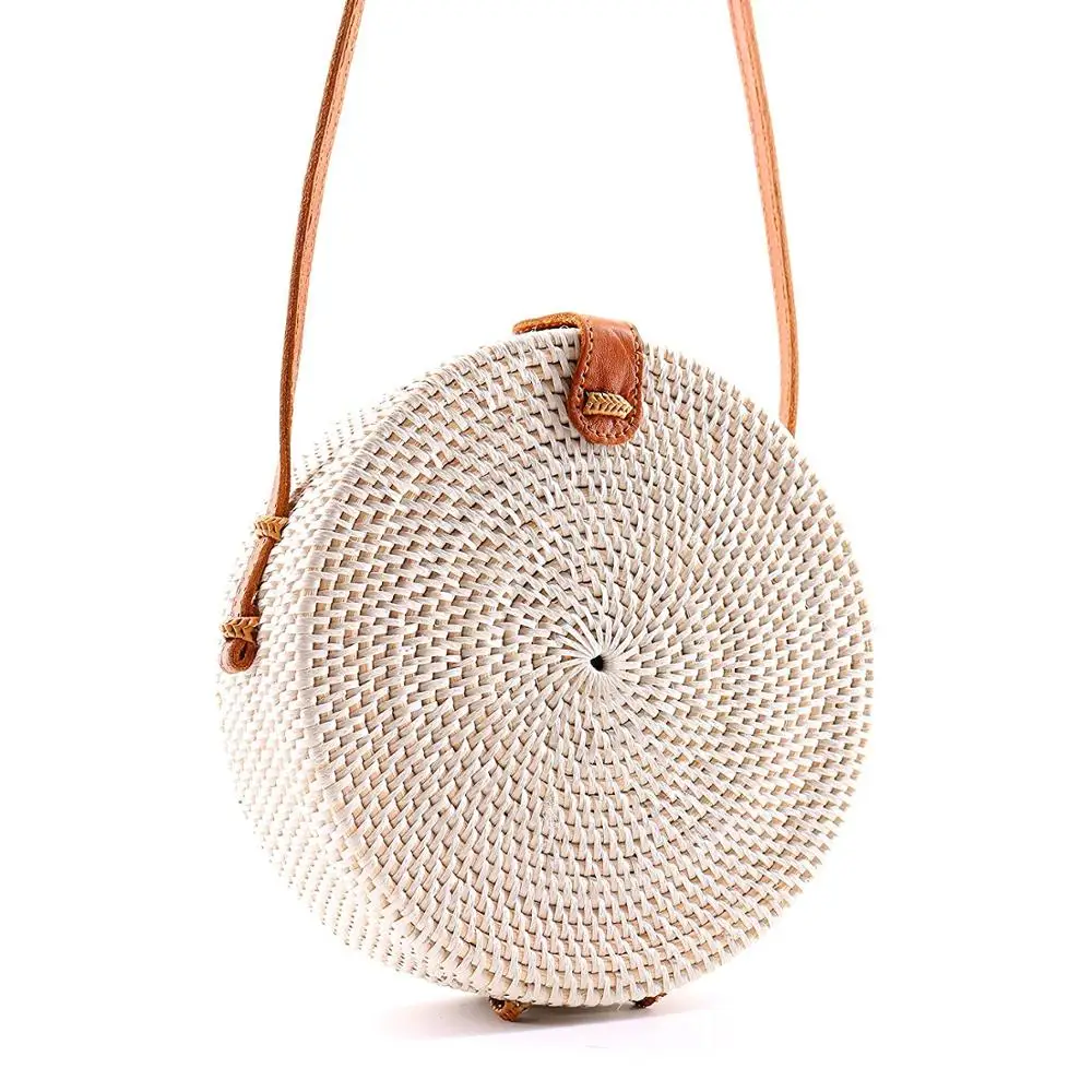 handwoven rattan bag