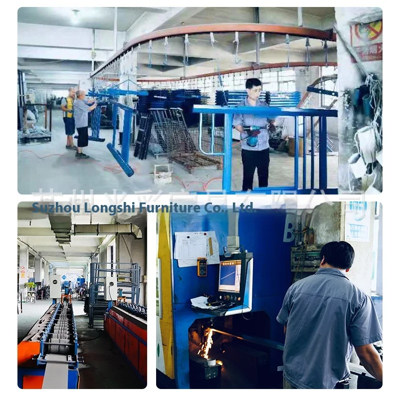 product modern design college dormitory iron frame bunk bed upper lower table loft bed metal apartment bed-23