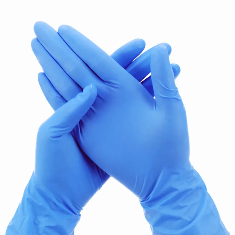 
Disposable Blue Nitrile Gloves Powder Free for Medical Use 
