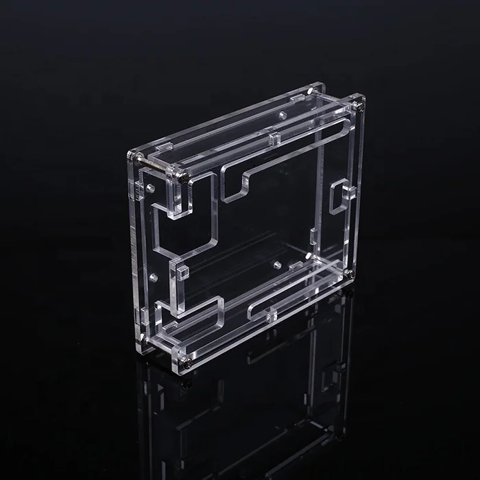 TOMA MITX120 modular acrylic kit with labeled panels and mounting hardware