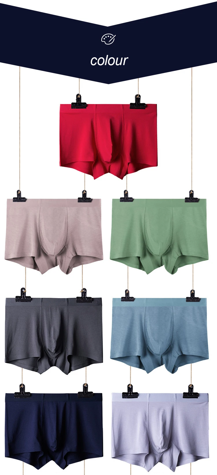 Enerup Slips Panties Briefs Soft Model Cool Comfortable Breathable Underwear Boxer Para Hombre For Mens