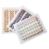 5-6mm nature freshwater pearl in paired earring beads material , half hole drilled