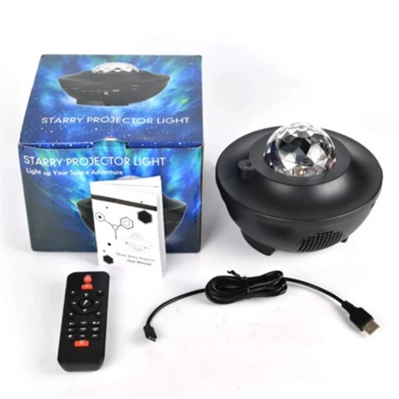 Starry Sky Projector Bluetooth Usb Voice Remote Control Music Player