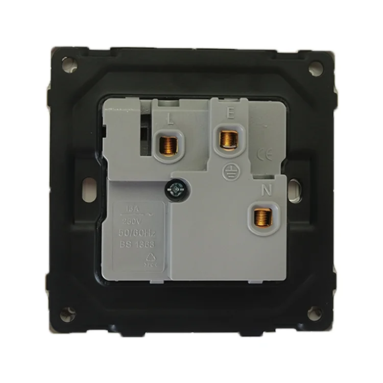 Factory Direct British Wall Mounted Electrical Switch Socket PC Panel White Wall Switches 13A UK Power Socket Outlet