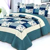 Printed Patchwork Microfiber Cheap Bed Quilt Cover Set China Bedspread