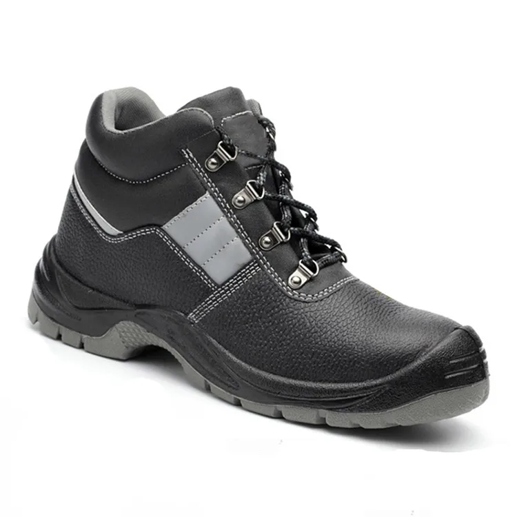 Genuine Leather Mens Safety Shoes Steel Toe S1p S3 Construction Safety