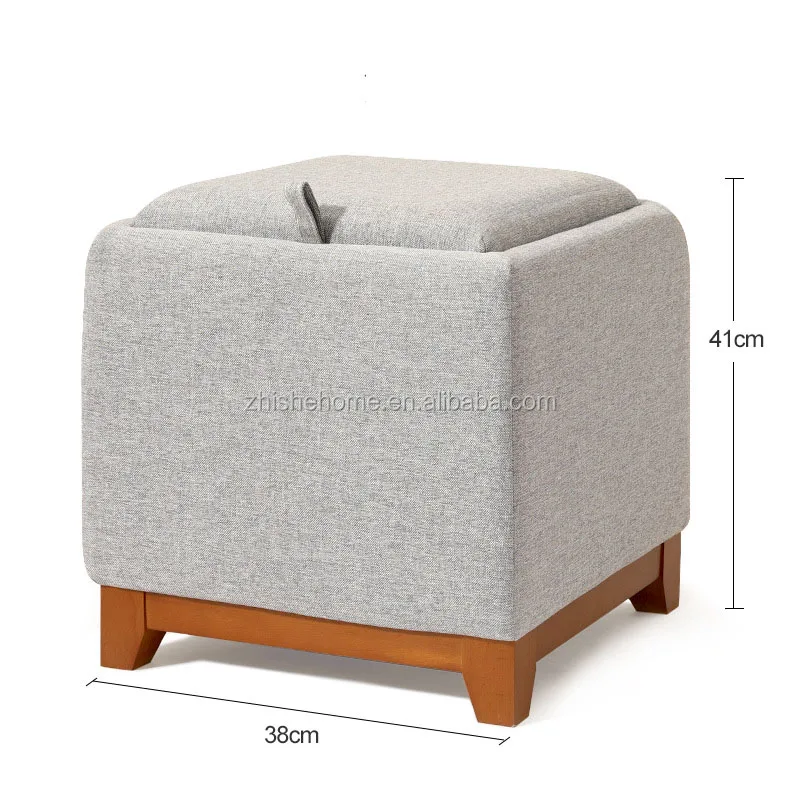 knitted ottoman stool