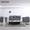 BY6025 New Foshan fancy grey modern simple design material fabric sectional living room sofa set
