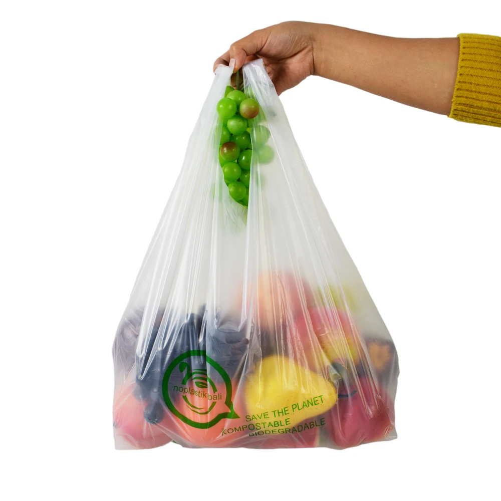 Biodegradable Tshirt Bags Wholesale Shopping Produce Biodegradable