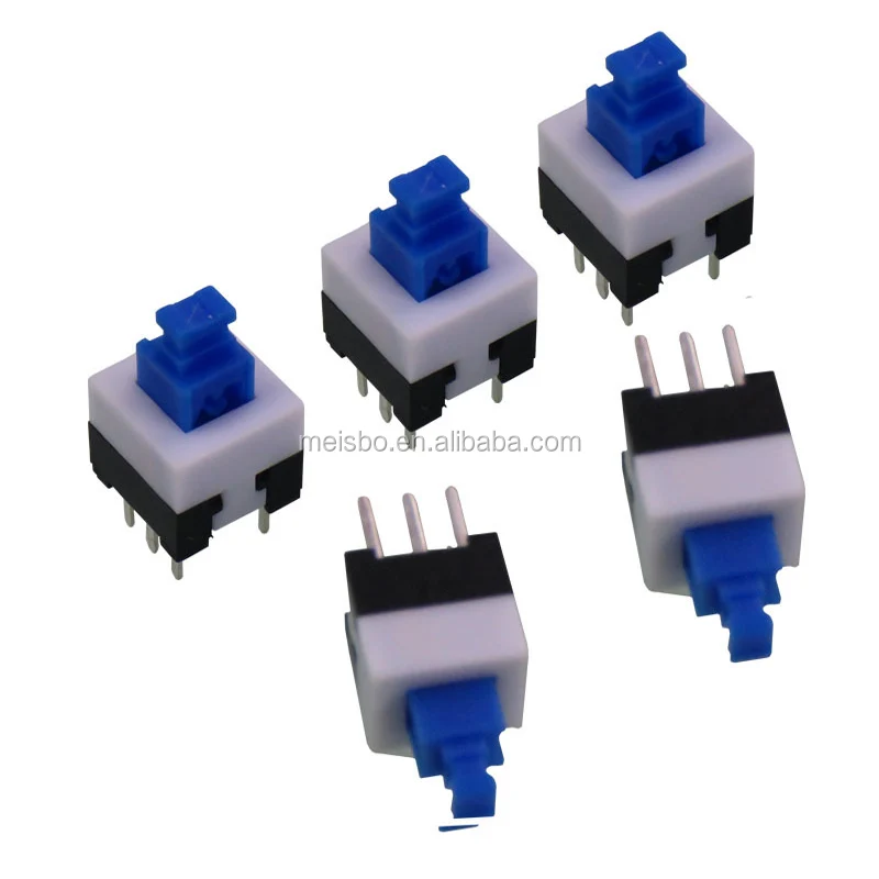 Wholesale 77mm Dpdt 6pin Dip Self Latching Locking Pcb Tactile Push Button Switch Buy 7x7 8739