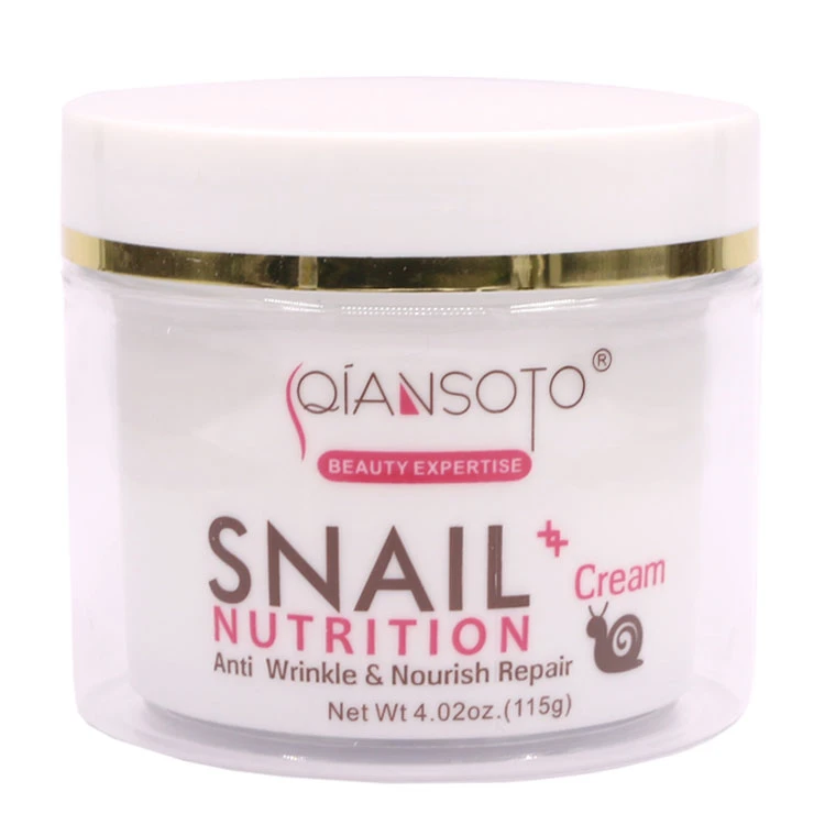 Qiansoto beauty expertise 100% snail exteract nutrition anti wrinkle repair cream