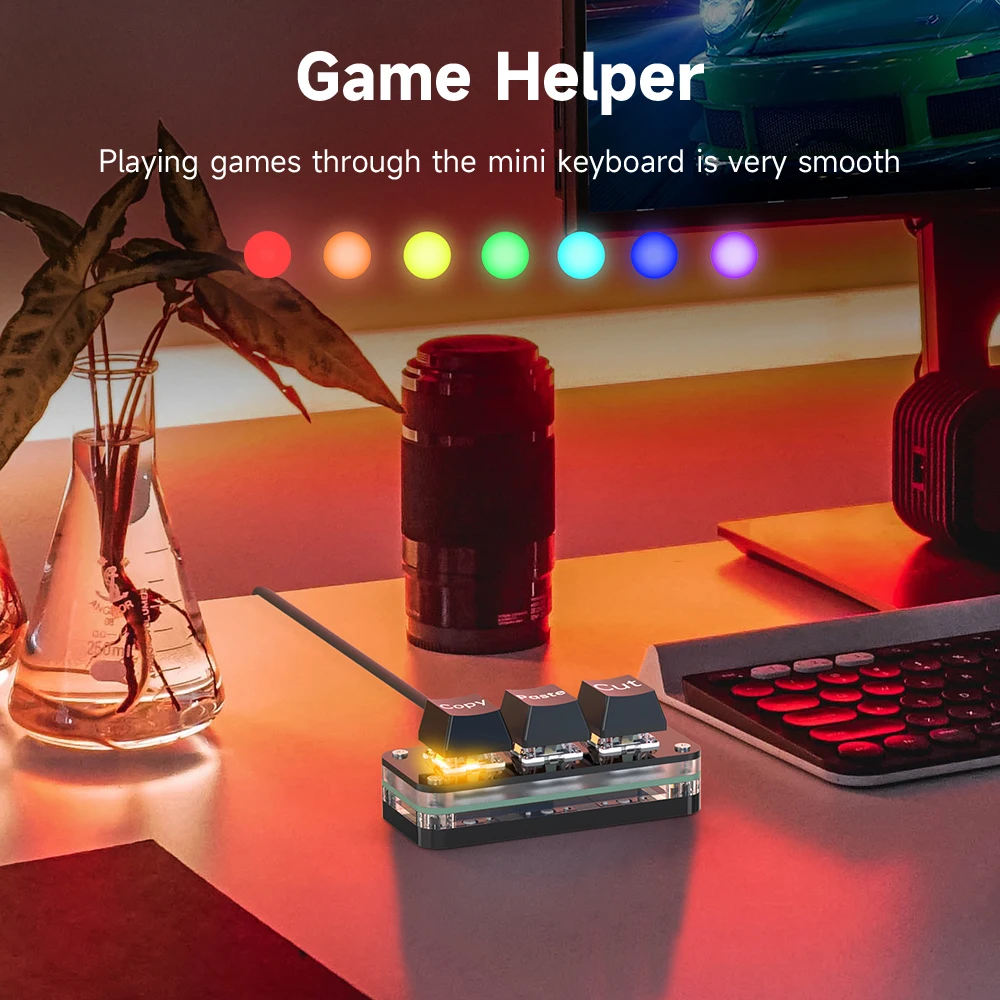 USB-C Customized Keyboard - Mini Copy Paste with RGB Light
