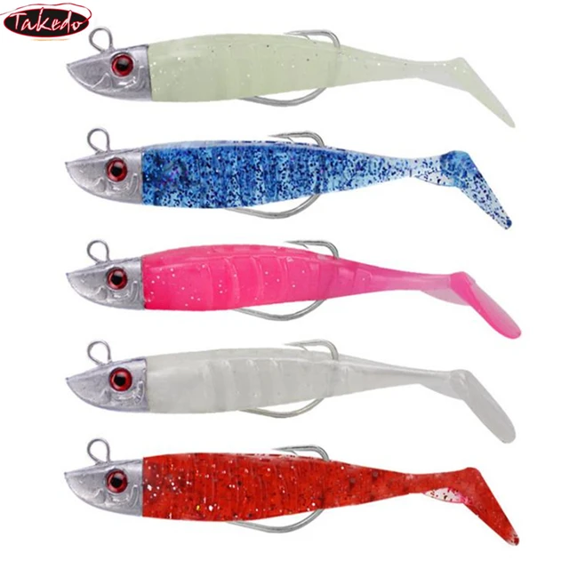 TAKEDO LY2 80mm8。 5 グラム 2 を取得購入の卸売中空ソフトベイトクランクフック t テールソフト魚バイオニック餌ソフト魚