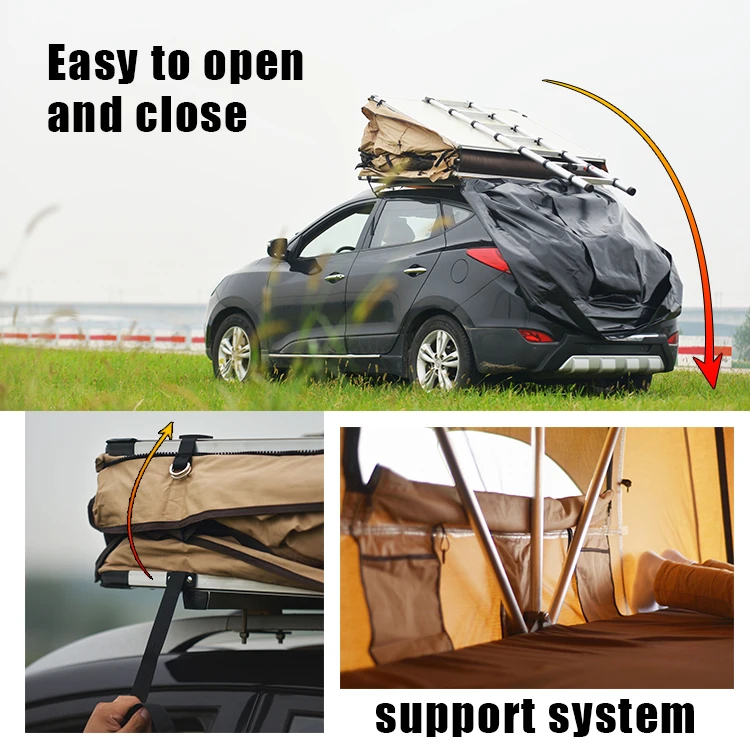 HOMFUL חיצוני כביש טיול רכב אוהל הארכת קמפינג SUV גג עם כילה