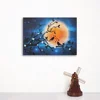 Home decor goods modern abstract canvas print painting picture wall with led lights