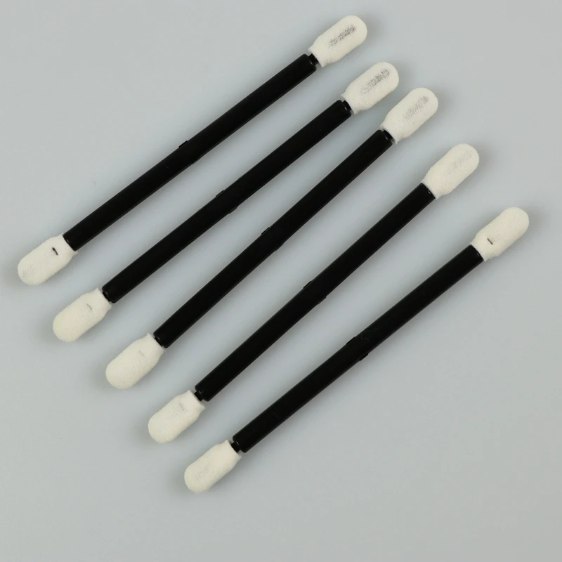 High Chemical Resistance Black PP Stick Cleanroom Foam Swab