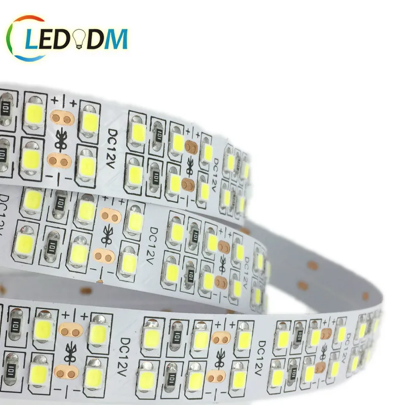 Double Row 240LEDs Per Meter 3000K to 12000K Available White Color CRI80 90 95 SMD2835 Flexible LED Strip Light With ETL CE ROHS