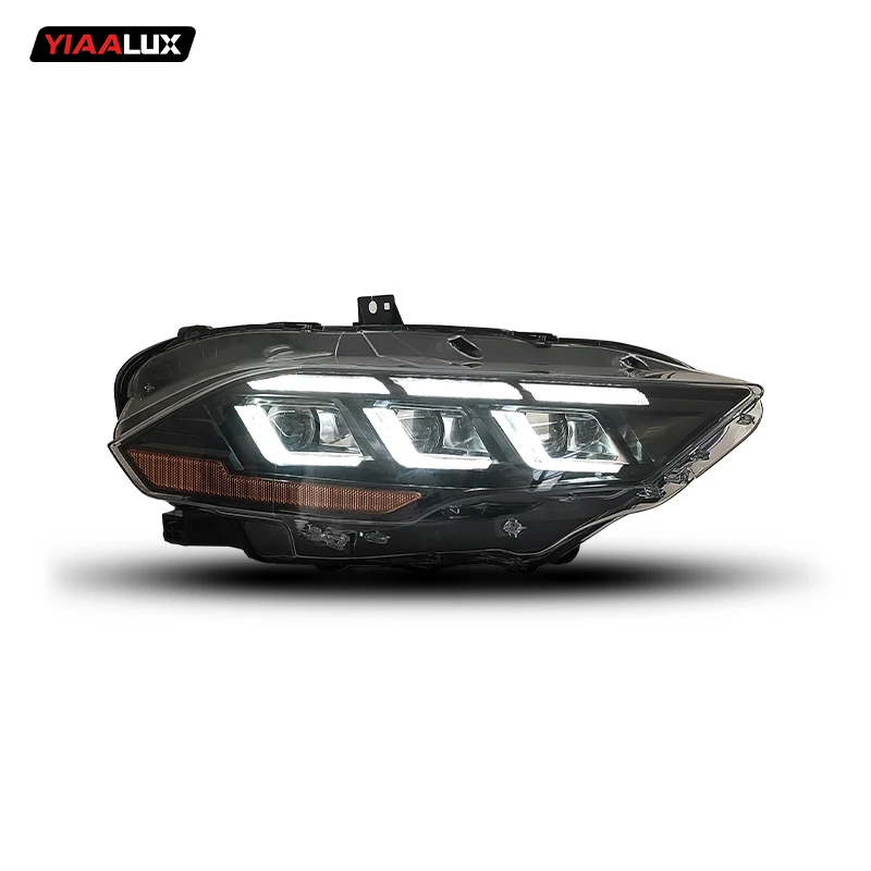 Auto Lighting System Apply to for Ford Mustang 2018-2021 Mustang LED Headlights Driving Head Lamps Pair Headlamp details