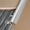 Aluminum border corner tile trim