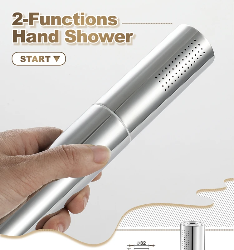 Bathroom accessories brass chrome bathroom hand shower shower can be used as a sprayer