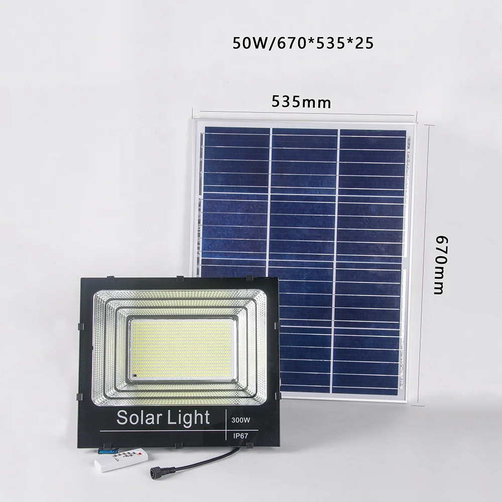 Outdoor 20 WATT 25W 100W 300W 400W White LED Street Solar Flood light with Remote