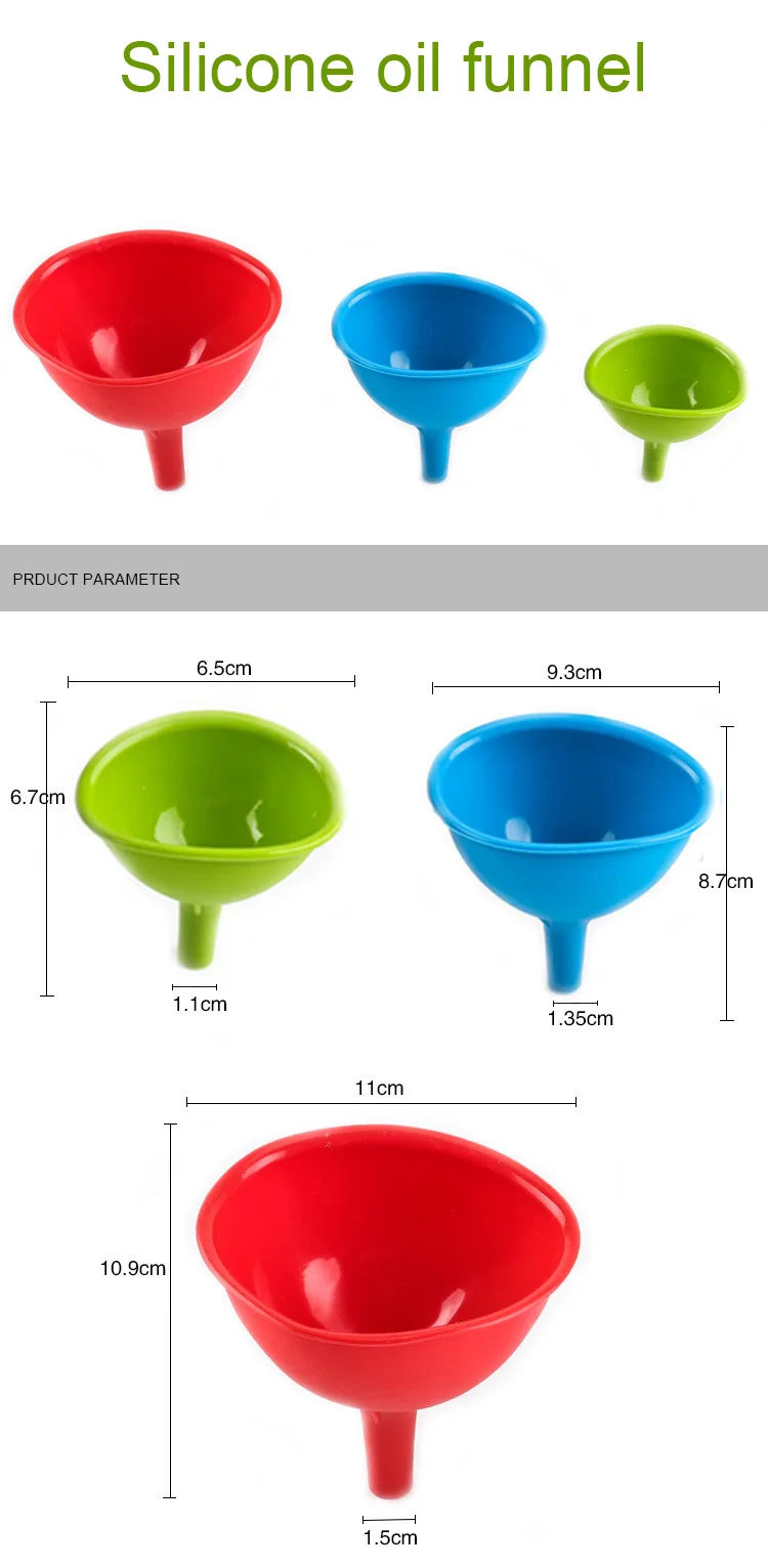 Amazon Top Seller Wholesale New Trending Popular Products   Kitchen Funnel Silicone Liquid Funnel Kitchenware