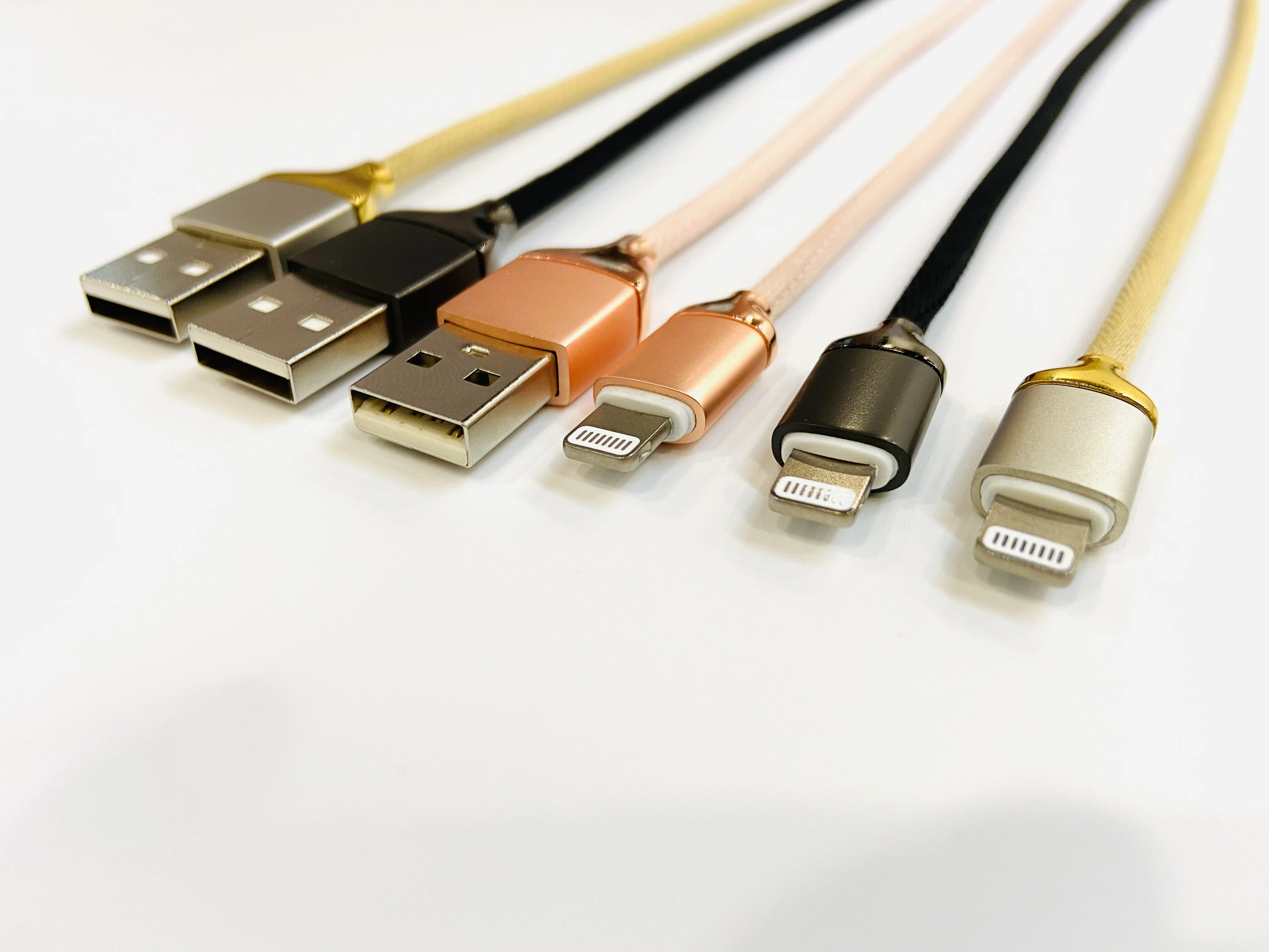 新款产品棉编织锌外壳微型usb充电电缆适用于mfi - buy braided usb