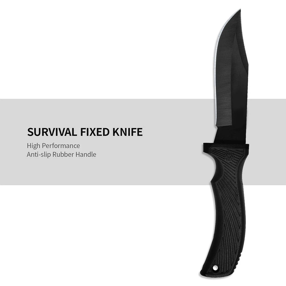 Portable Edc Outdoor Duty Hunting Survival Tactical Knife With Sheath