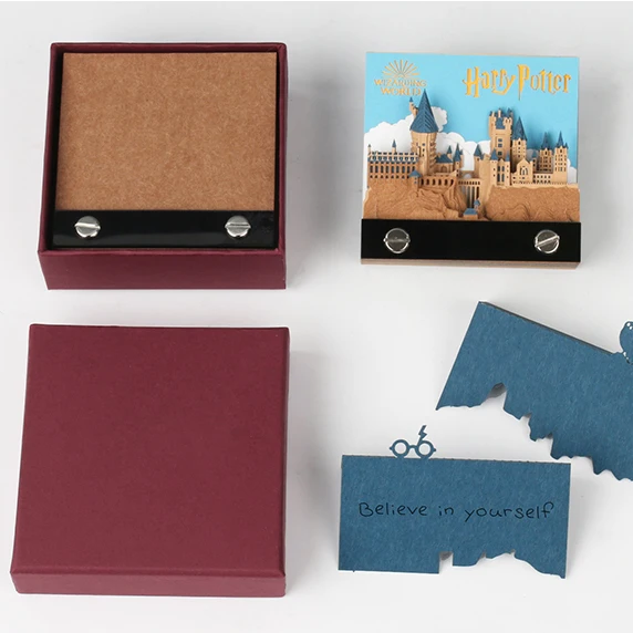 Omoshiroi Block Hary Potter 2022 Weekly Calendar Paper Block 3d