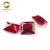 Hot Sale Loose Machine Cut Rectangle Shape Synthetic Ruby