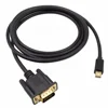 6 Feet Cable Full HD 1080P Mini DisplayPort Dp Display Port to VGA Cable Adapter Male to Male For MacBook HDTV Projector