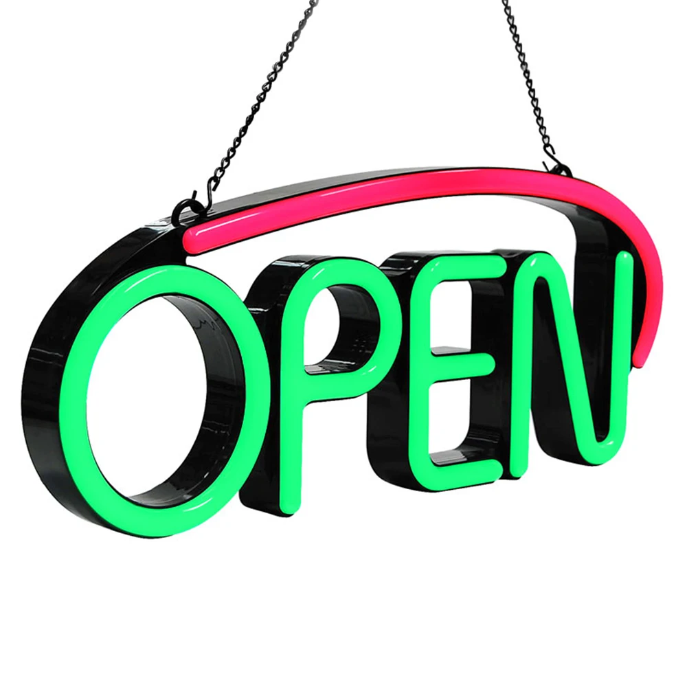 open close sign shop open business led lighting 24 hours neon store led open sign