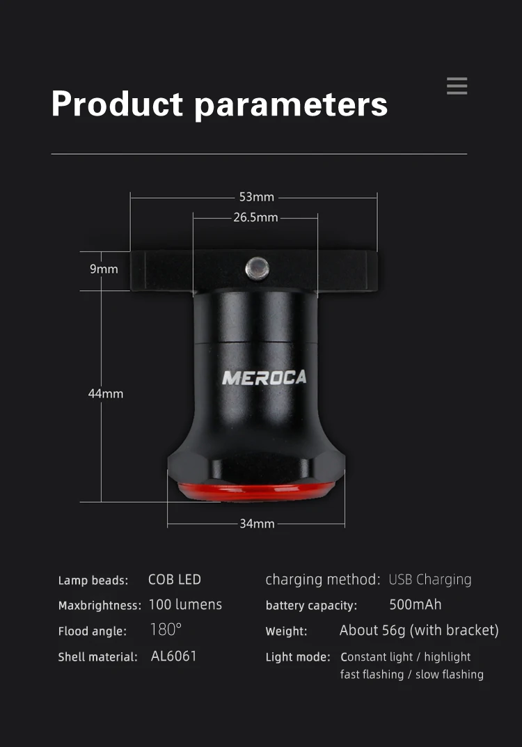 meroca intelligent speed induction brake lights