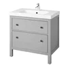 Commercial factory price solid surface salon freestanding hotel bathroom vanities