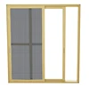 panorama patio mosquito mesh sliding door two leaves extetior insect aluminum glass sliding door with security mesh