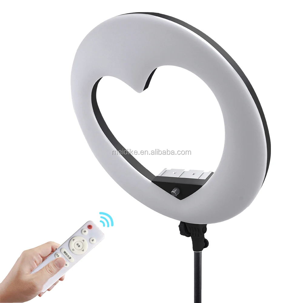 With remote heart ring! Dimmable smd led ring lighting for Youtube Live Streaming  Yidoblo LV-960E Makeup camera led ring light