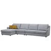 Washable 5 seater l-shaped big size corner fabric sofa set for designs