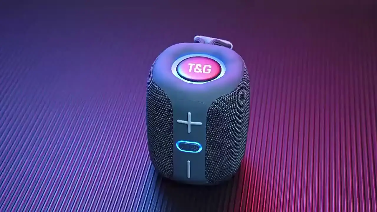 T&G TG658 ポータブルBTスピーカー ワイヤレススピーカー TWS 1200mAh