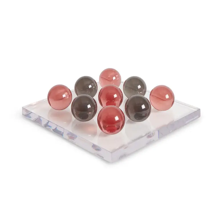 OnDisplay 3D Luxe Acrylic Tic Tac Toe Set (Clear)