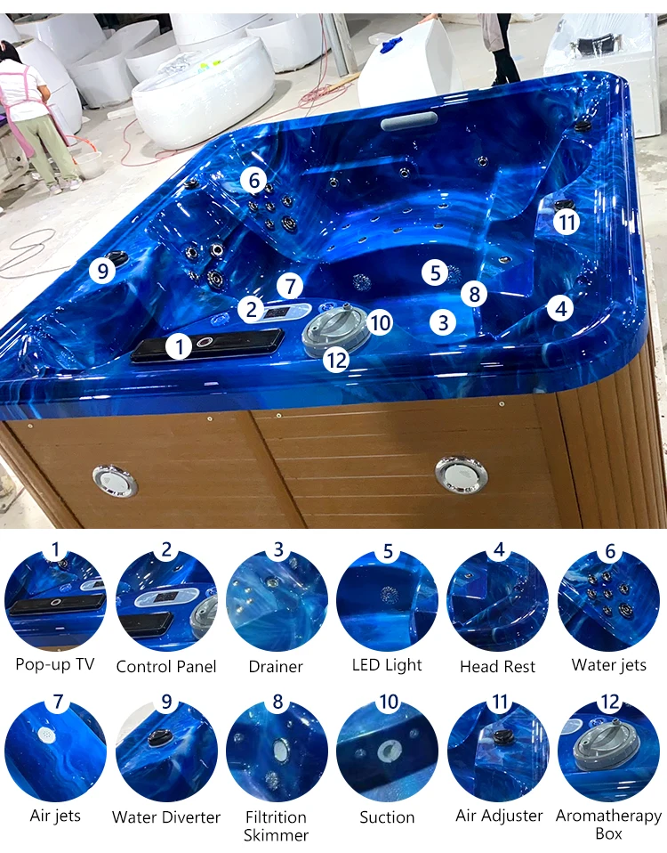 Outdoor Swimming Pool Spa Pearl Hydromassage Bathtub Buy Hydromassage