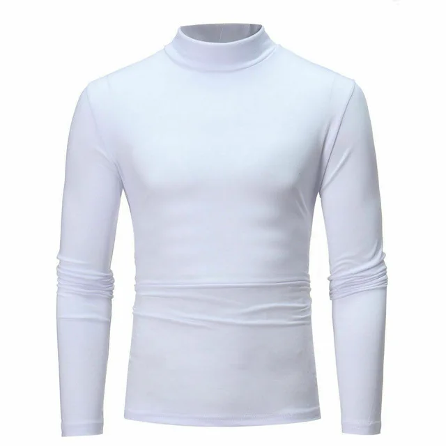 Mens Winter Thermal Mock Turtleneck T Shirts Long Sleeve Basic Baselayers Tops