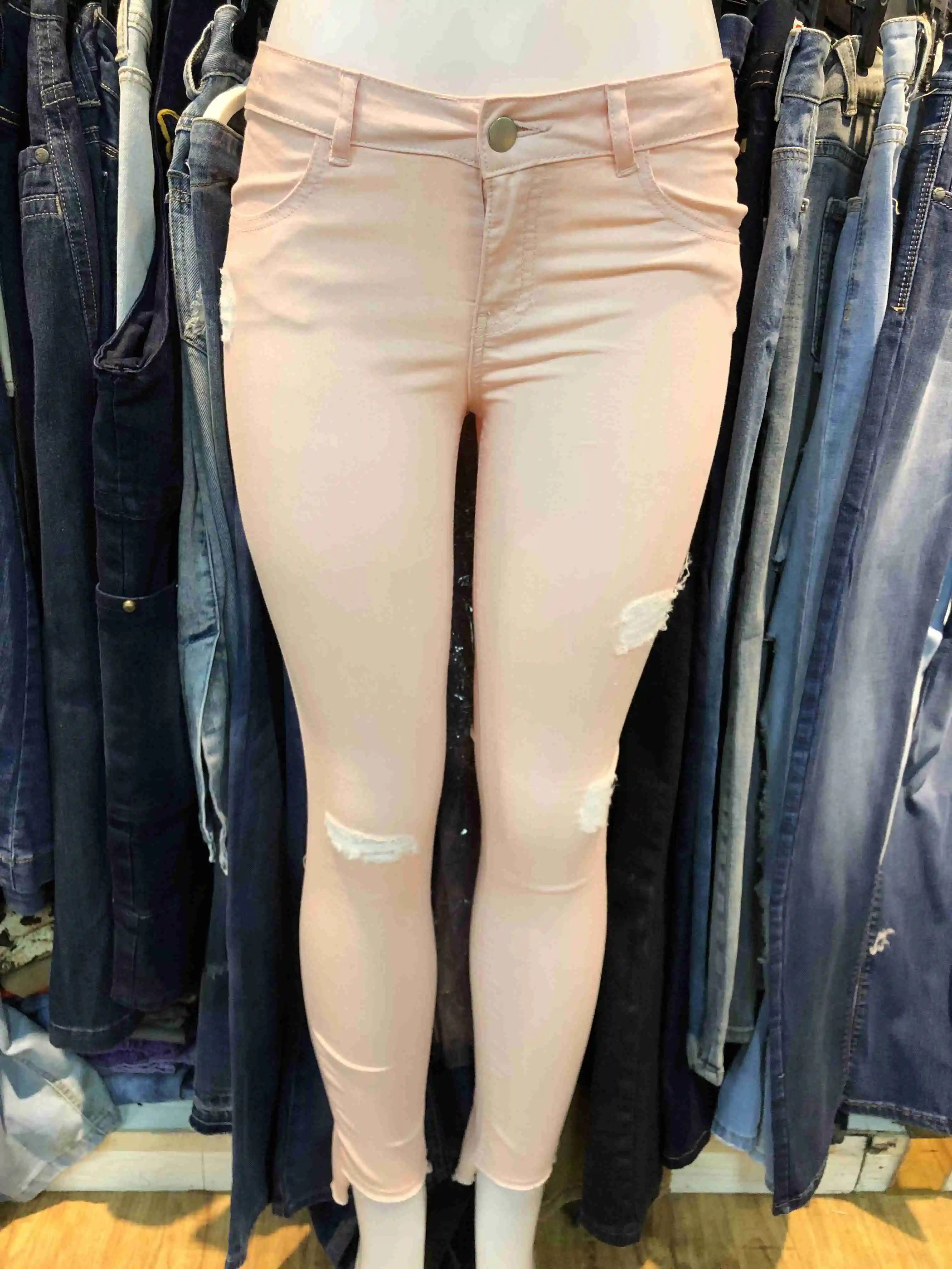 Gzy Mix Apparel Stock Denim Jeans Pantalones De Mujer Ladies Jean Buy 2729