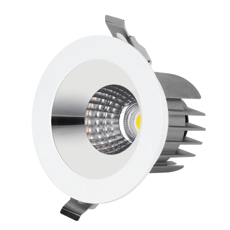 Factory direct sales commercial new aluminum frame dimmable round 75mm 9w 12w led downlight