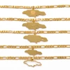 Jamaica Map Bracelet for Women Men Jamaican Chain Link Bangle & Bracelet Patriotic Gift