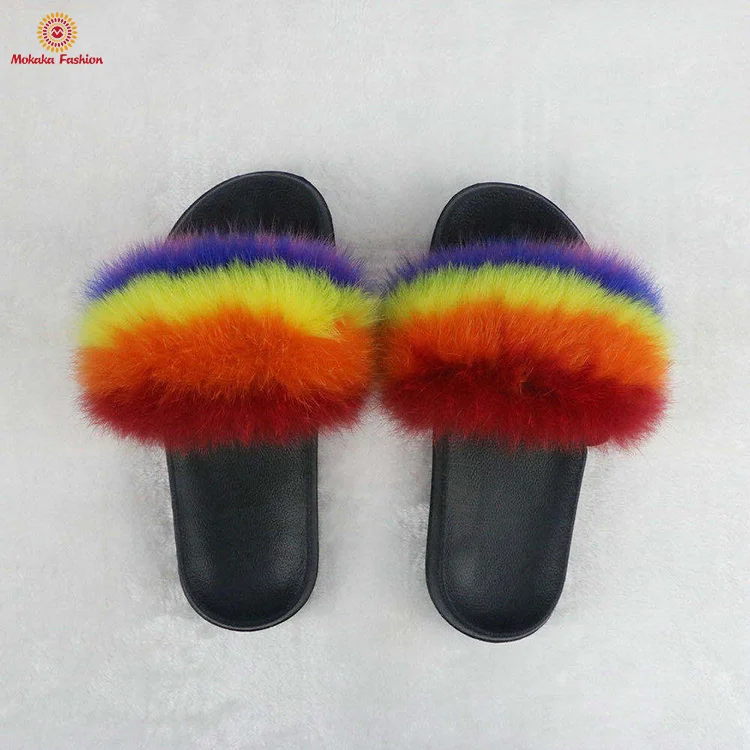 womens fur slippers