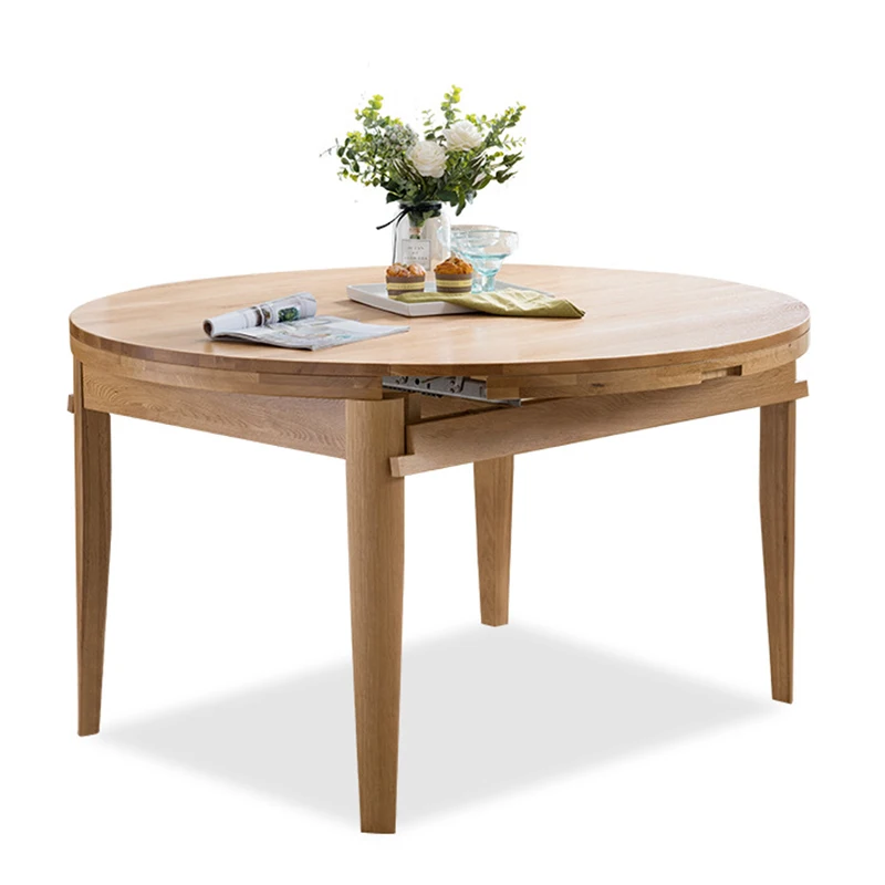 product-BoomDear Wood-2020 modern customized home furniture solid wooden dinner table extendable woo