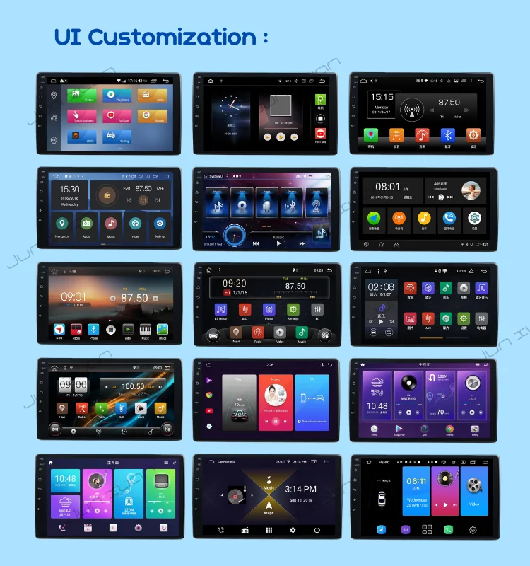 2 Din Android10.0 CAR GPS Stereo Radio Multimedia player navigation GPS For Audi A4L car radio 2008 - 2014